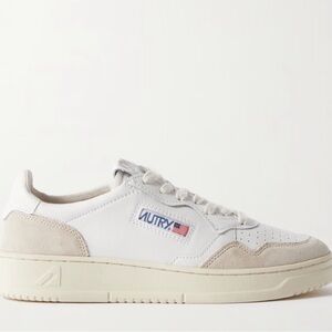 Autry Men's White and Cream Sneakers